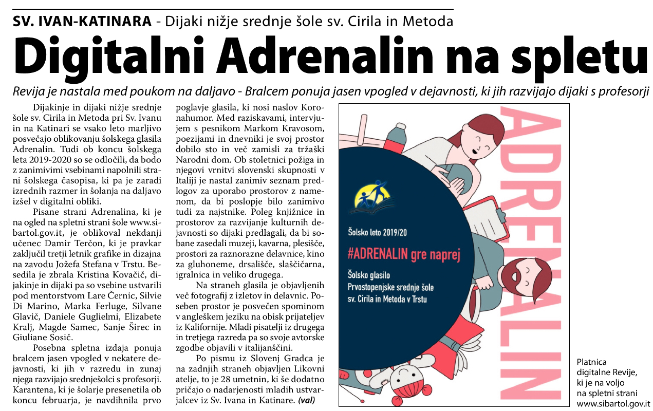 Jožef Stefan članek Primorski Dnevnik